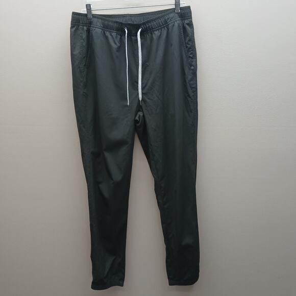Vuori Kore Jogger Lined Drawstring Performance Athletic Jogger Pants Green SZ LG - Picture 1 of 10